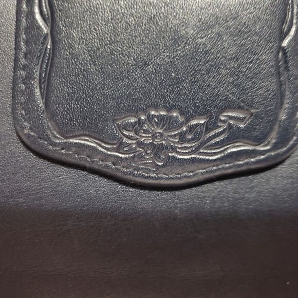 Buxton Genuine Leather Dark Blue Women's Zip Around Wallet 7"×4" - Picture 2 of 8